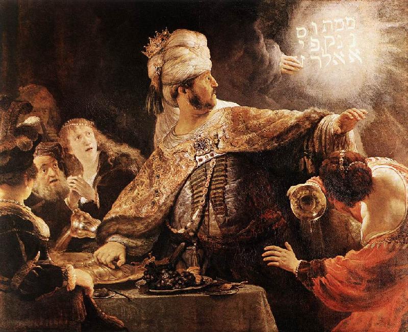 Belshazzar's Feast, REMBRANDT Harmenszoon van Rijn